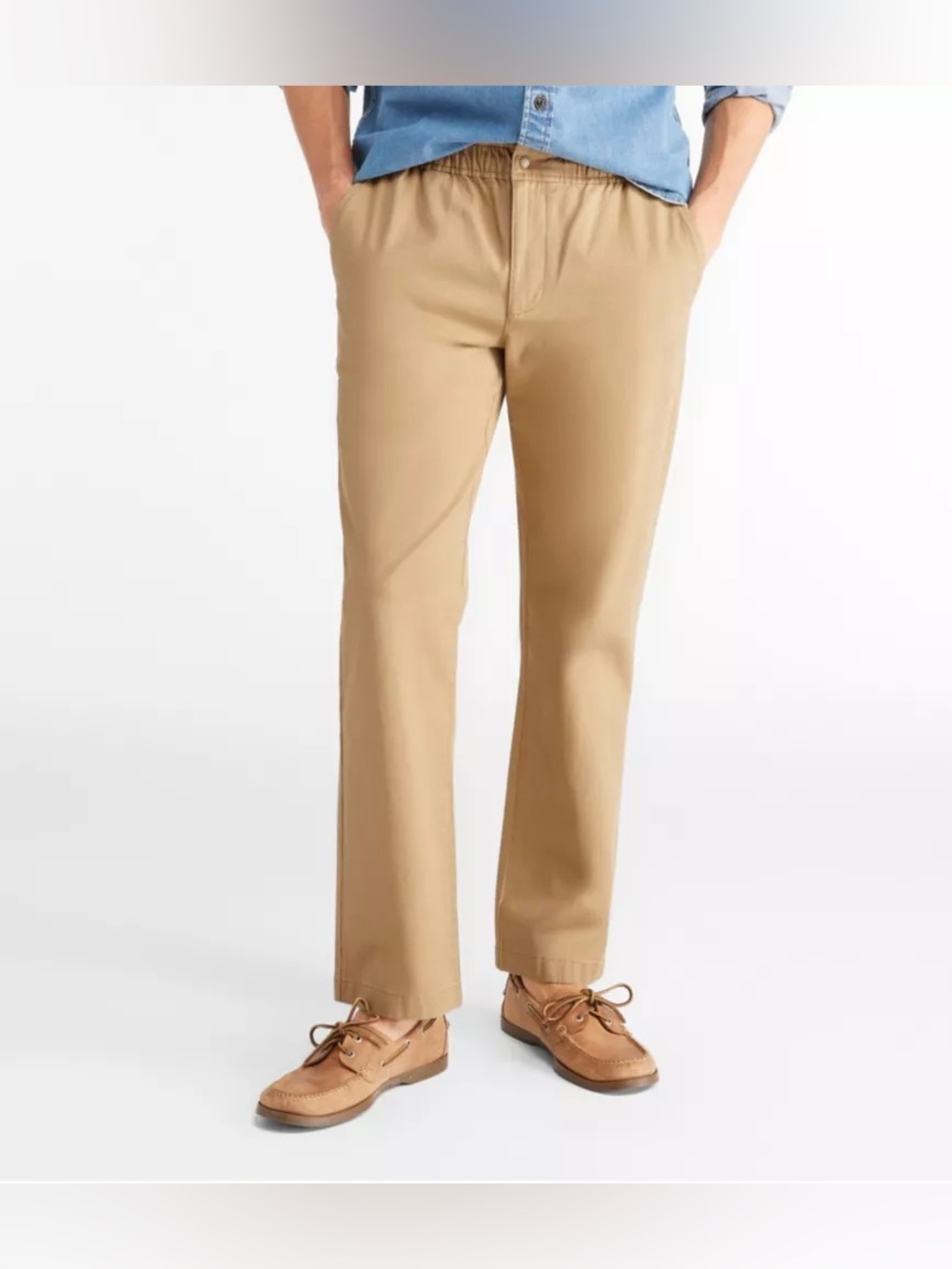 Men's Lakewashed® Stretch Khakis, Comfort Waist, Standard Fit, Straight Leg 28”